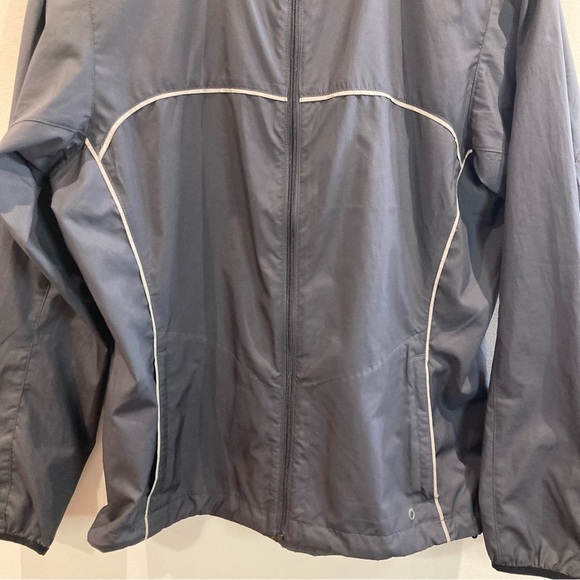 MEC Sz L Super Light Weight Outdoor Hiking Layering Rain Windbreaker Reflectors - Picture 2 of 15